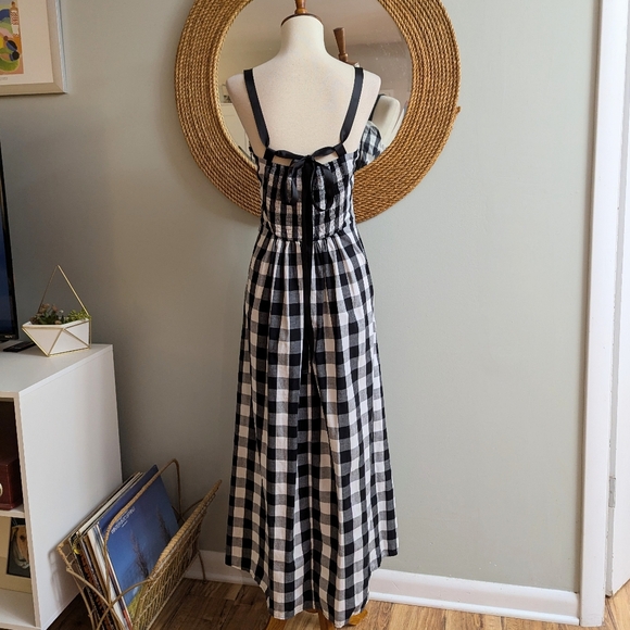 Tuckernuck Lelia Gingham Ribbon Midi Dress - Picture 4 of 6
